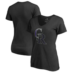 Colorado Rockies Women's X-Ray V-Neck T-Shirt Outlet