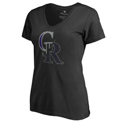Colorado Rockies Women's X-Ray V-Neck T-Shirt Outlet