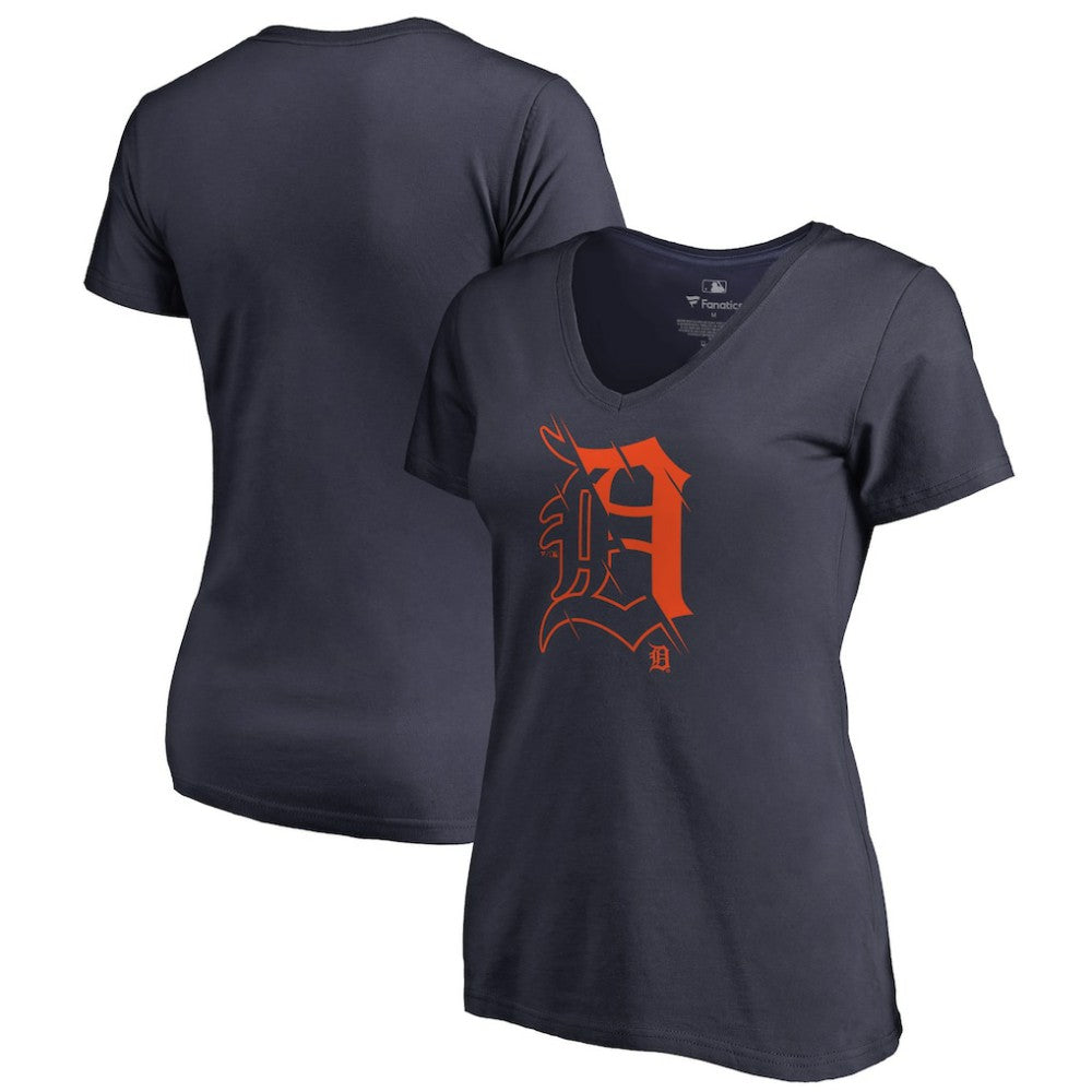 Detroit Tigers Women's X-Ray V-Neck T-Shirt Sale