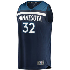Fanatics Karl-Anthony Towns Minnesota Timberwolves Fast Break Replica Player Jersey Navy Icon Edition