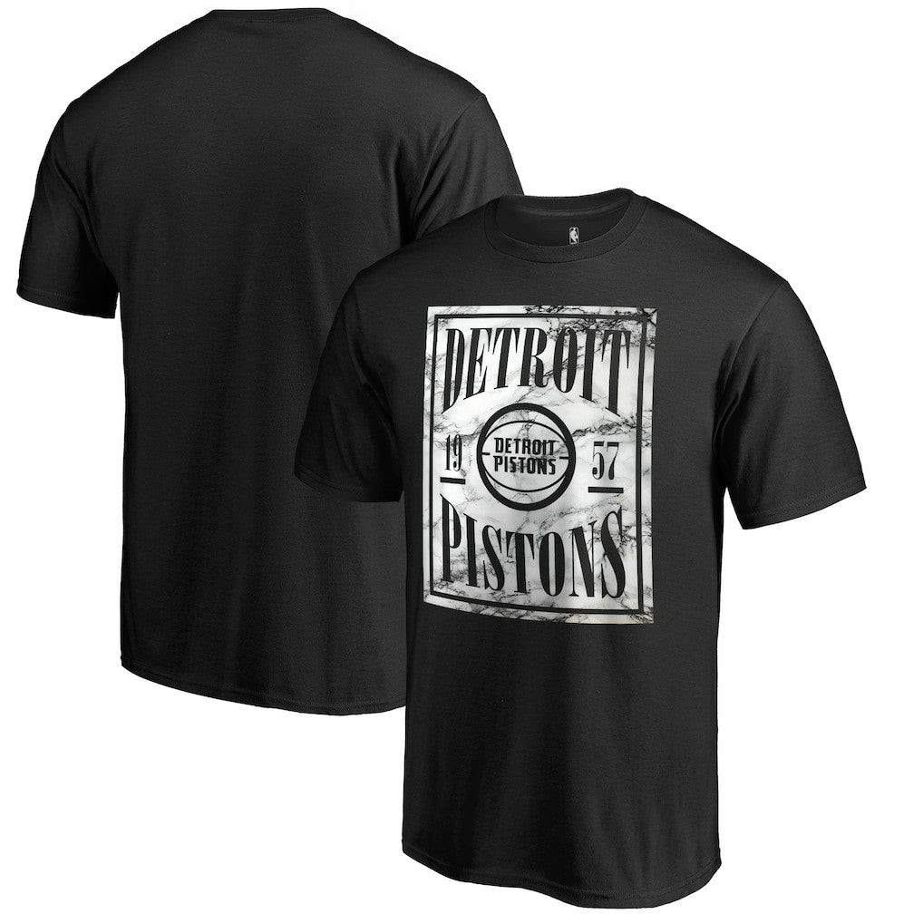 Detroit Pistons Black Court Vision T-Shirt