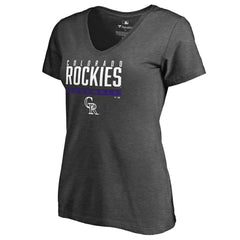 Colorado Rockies Women's Win Stripe V-Neck T-Shirt Online