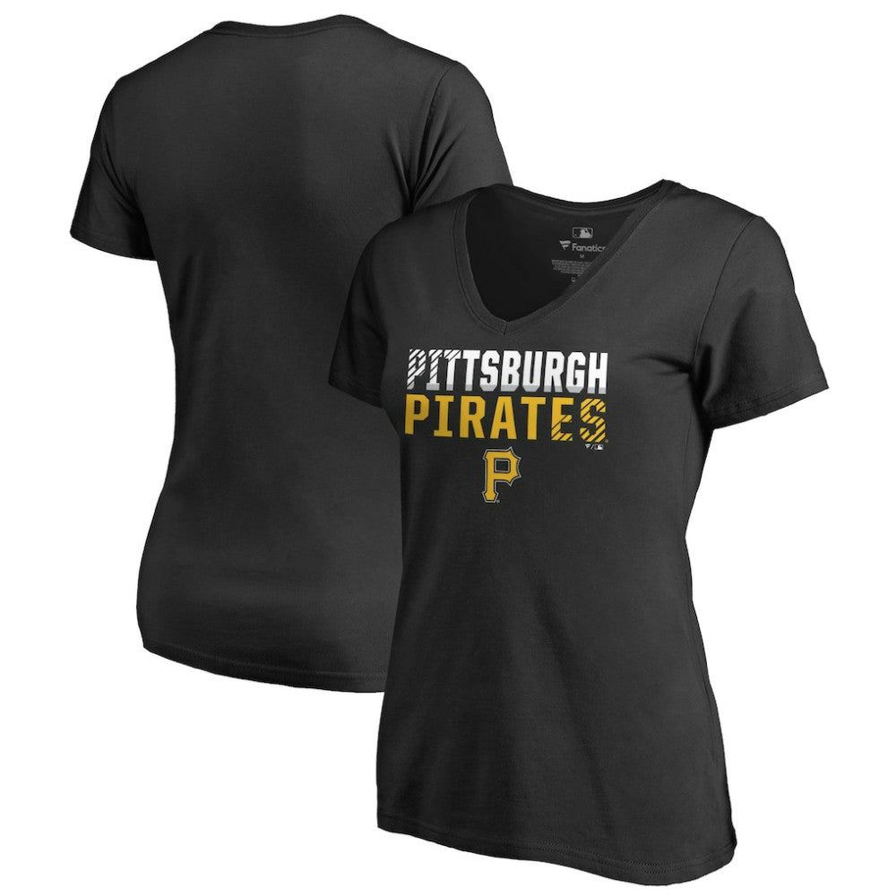 Pittsburgh Pirates Women's Fade Out V-Neck T-Shirt Near Me