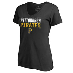 Pittsburgh Pirates Women's Fade Out V-Neck T-Shirt Near Me