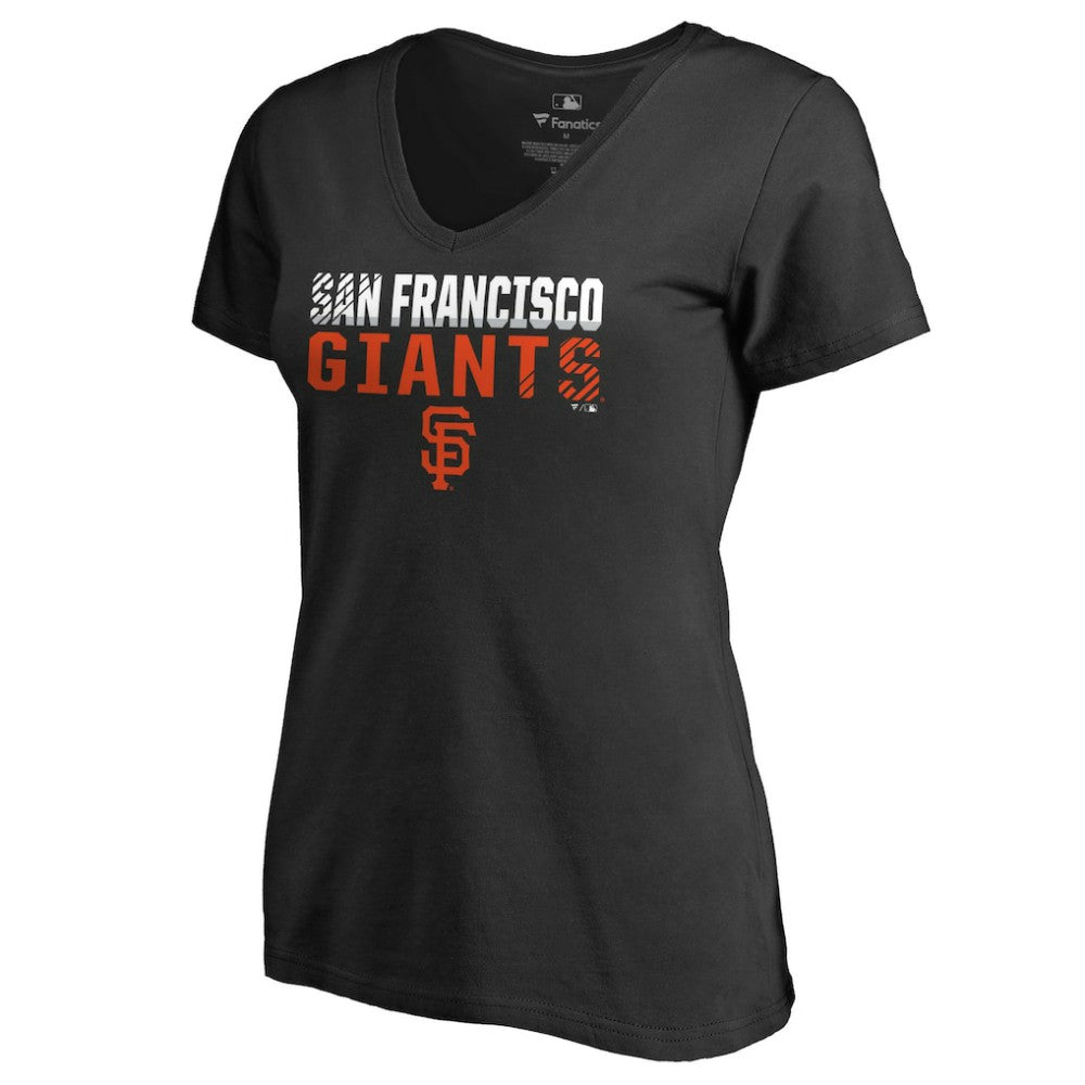 San Francisco Giants Women's Fade Out V-Neck T-Shirt Sale