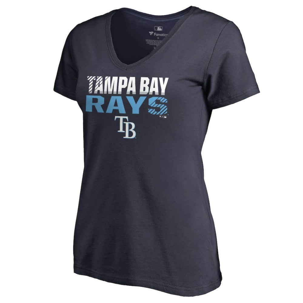 Tampa Bay Rays Women's Fade Out V-Neck T-Shirt Sale