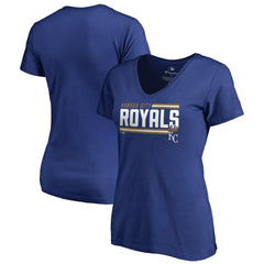 Kansas City Royals Women's Onside Stripe V-Neck T-Shirt Near Me