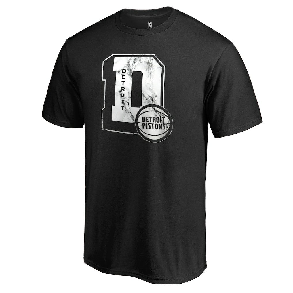 Detroit Pistons Letterman T-Shirt Black