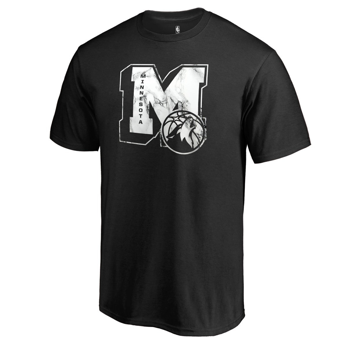 Minnesota Timberwolves Letterman T-Shirt Black