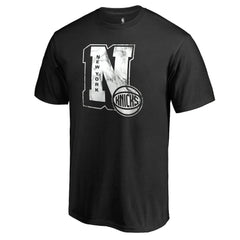 New York Knicks Letterman T-Shirt Black