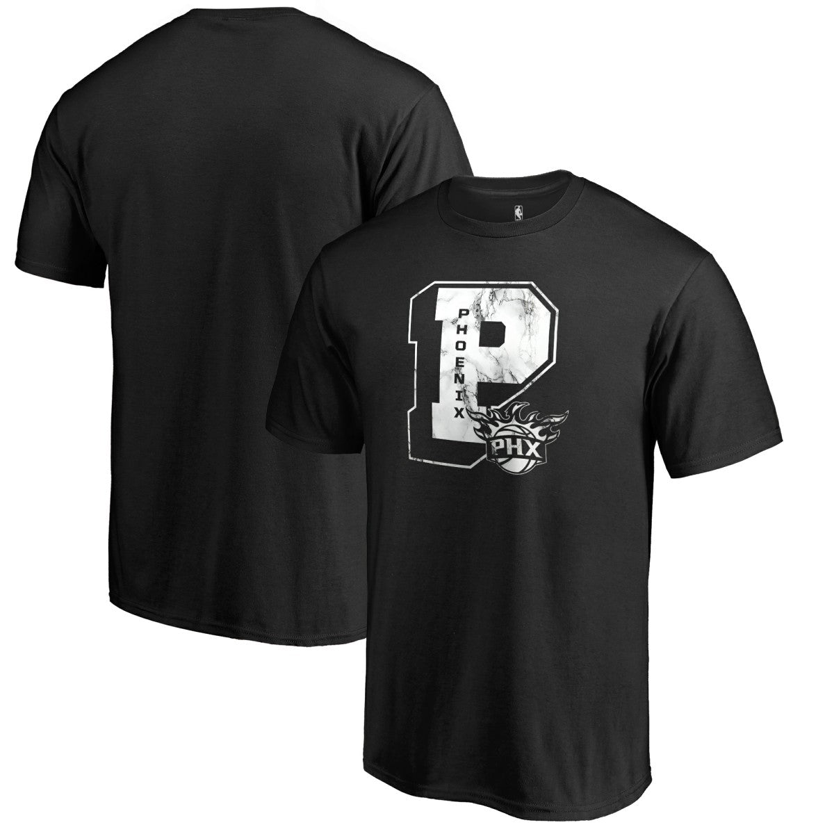 Phoenix Suns Letterman T-Shirt Black
