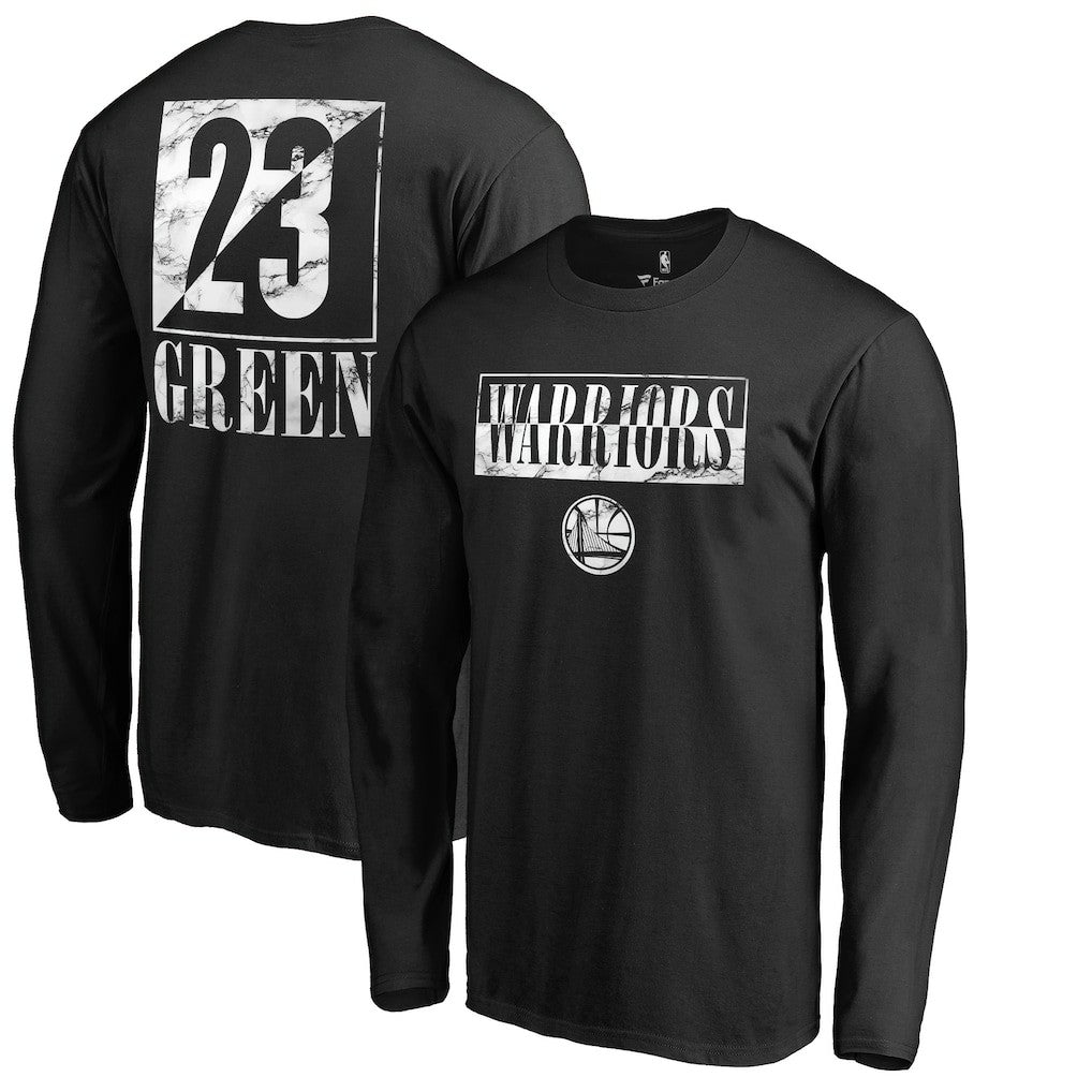 Draymond Green Golden State Warriors Yin & Yang Name and Number Long Sleeve T-Shirt Black