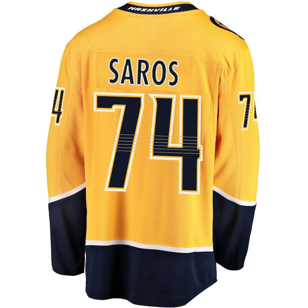 Juuse Saros Nashville Predators Fanatics Breakaway Player Jersey - Gold | Fanatics Clearance