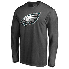 Philadelphia Eagles Primary Logo Long Sleeve T-Shirt - Heathered Charcoal - NFL
