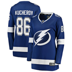 Nikita Kucherov Tampa Bay Lightning Fanatics Women's Home Breakaway Jersey - Blue | Fanatics Clearance