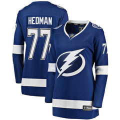 Victor Hedman Tampa Bay Lightning Fanatics Women's Home Breakaway Jersey - Blue | Fanatics on sale