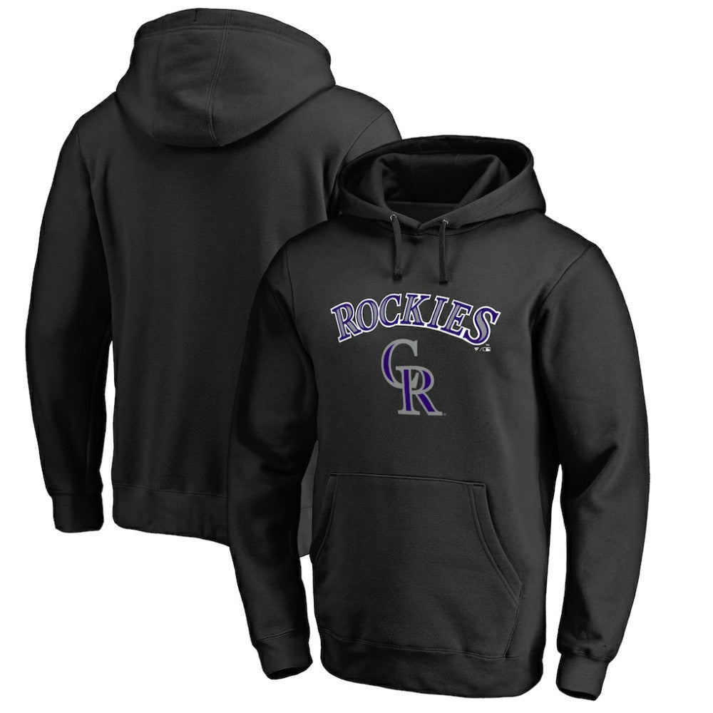 Colorado Rockies Team Lockup Fitted Pullover Hoodie Near Me