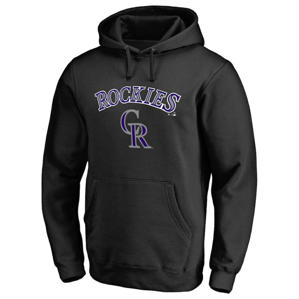 Colorado Rockies Team Lockup Fitted Pullover Hoodie Near Me