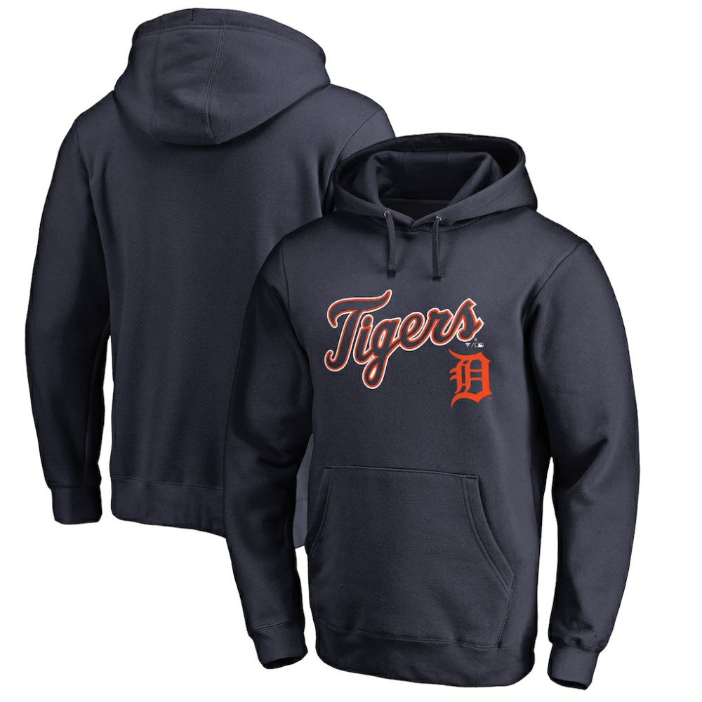 Detroit Tigers Team Lockup Fitted Pullover Hoodie Online