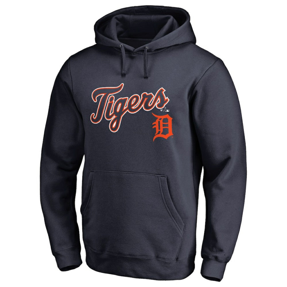 Detroit Tigers Team Lockup Fitted Pullover Hoodie Online