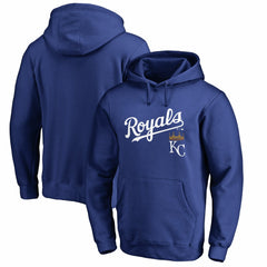 Kansas City Royals Team Lockup Fitted Pullover Hoodie Outlet