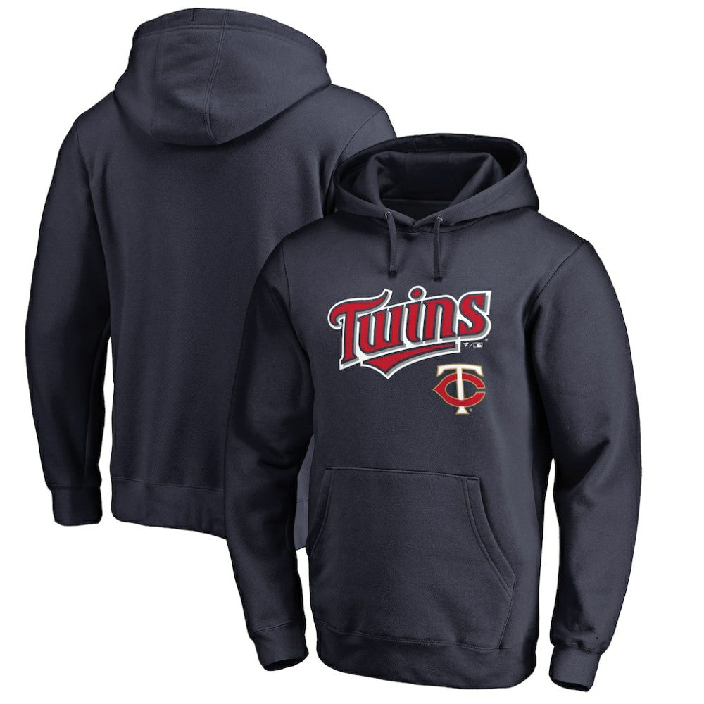 Minnesota Twins Team Lockup Fitted Pullover Hoodie for sale