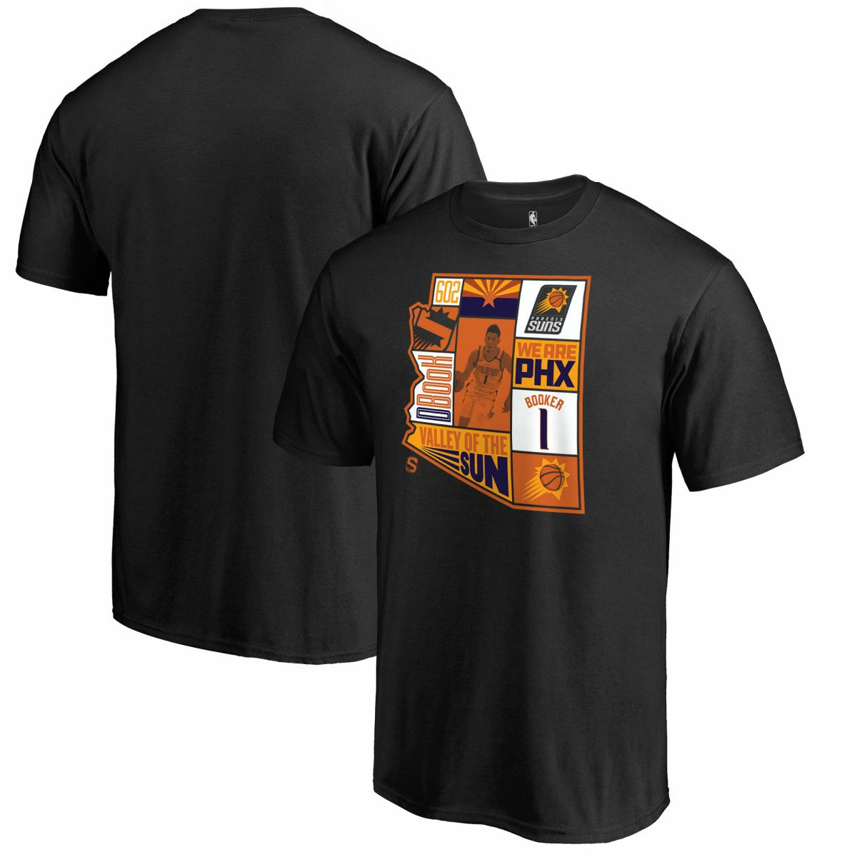 Devin Booker Phoenix Suns Player State T-Shirt Black