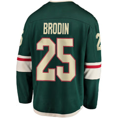 Jonas Brodin Minnesota Wild Fanatics Breakaway Jersey - Green | Fanatics Lifestyle