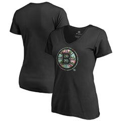 Boston Bruins Women's Lovely V-Neck T-Shirt - Black | NHL Lifestyle