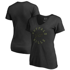 Buffalo Bills Women's Camo Collection Liberty V-Neck T-Shirt - Black - NFL