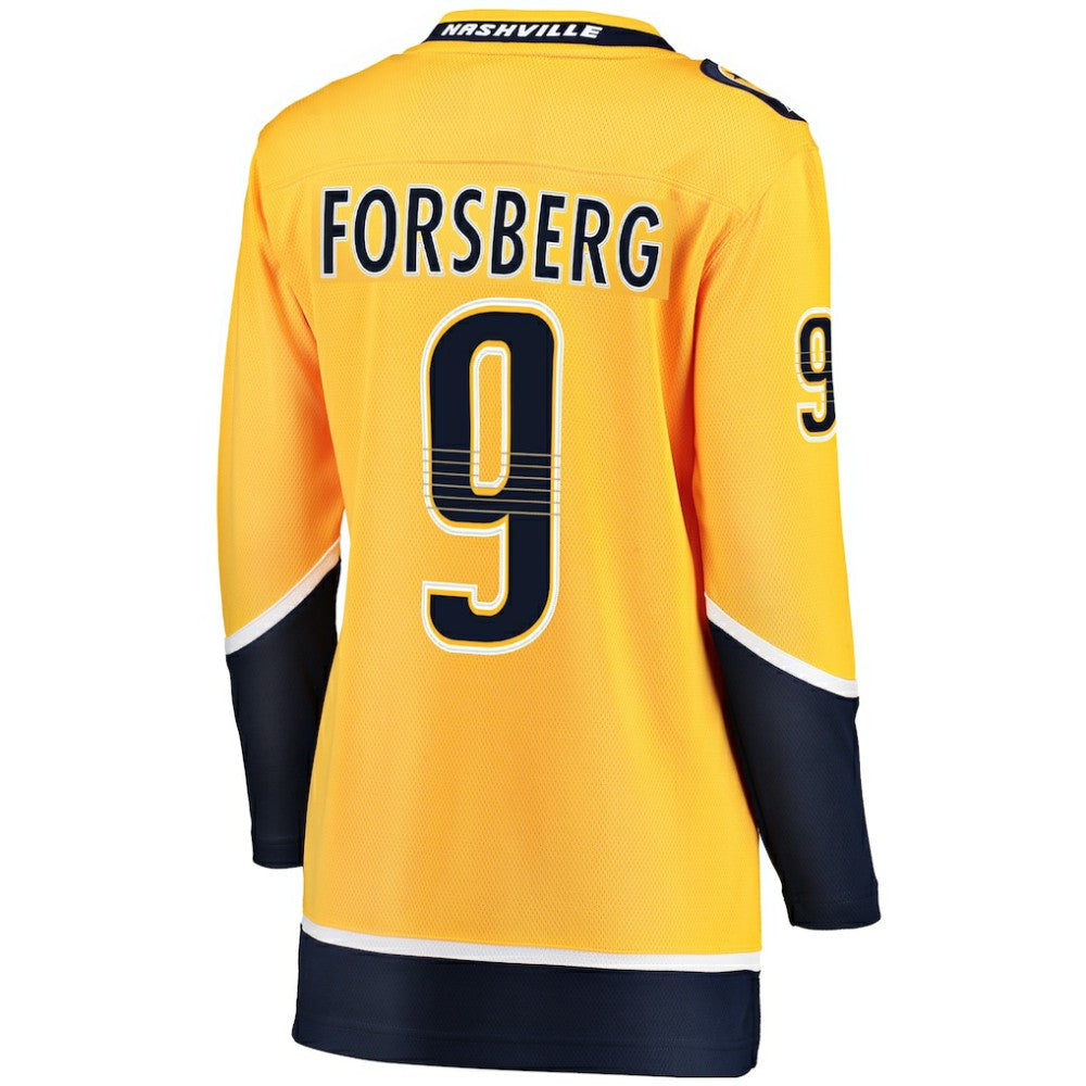 Filip Forsberg Nashville Predators Fanatics Women's Breakaway Player Jersey - Gold | Fanatics Lifestyle