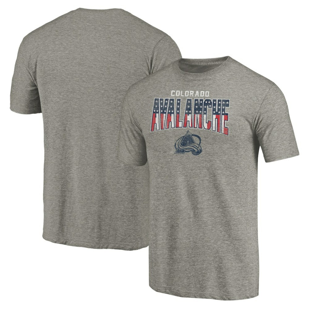 Colorado Avalanche Freedom Tri-Blend T-Shirt - Heathered Gray | NHL online