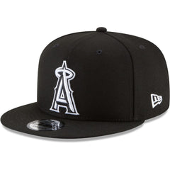 Los Angeles Angels New Era Black & White 9FIFTY Snapback Hat for sale