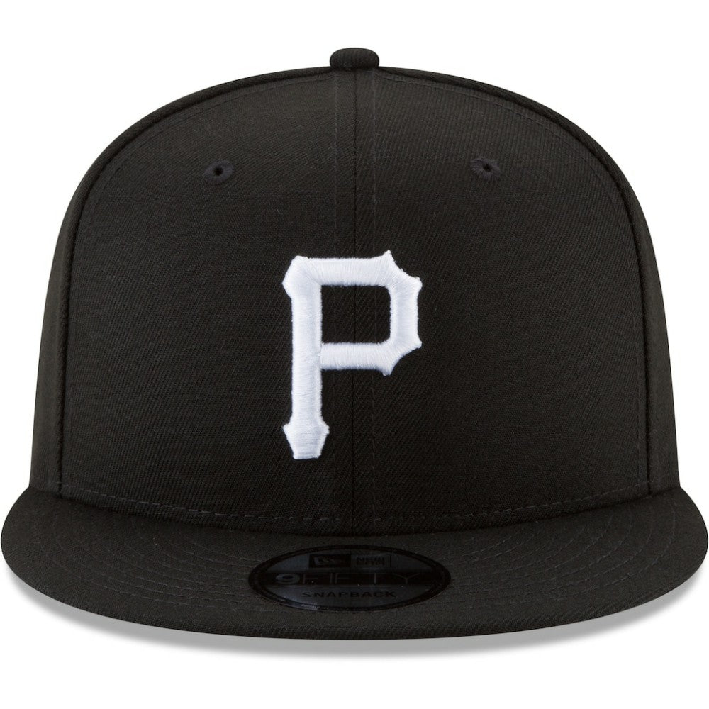 Pittsburgh Pirates New Era Black & White 9FIFTY Snapback Hat Outlet