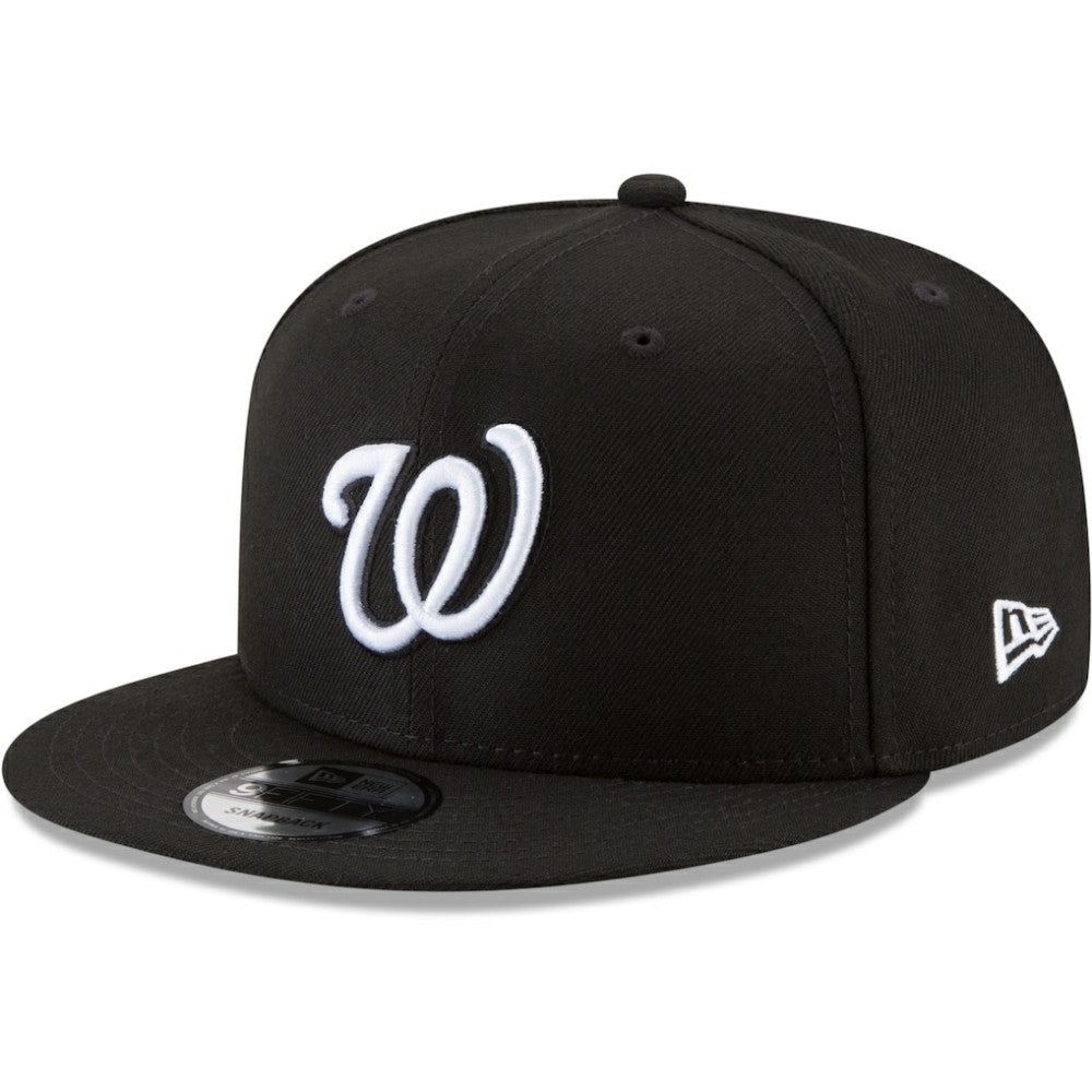 Washington Nationals New Era Black & White 9FIFTY Snapback Hat Near Me