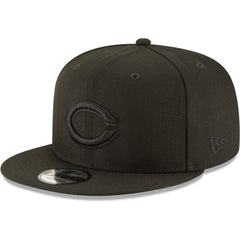Cincinnati Reds New Era Black on Black 9FIFTY Team Snapback Adjustable Hat Online