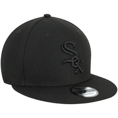 Chicago White Sox New Era Black on Black 9FIFTY Team Snapback Adjustable Hat Online