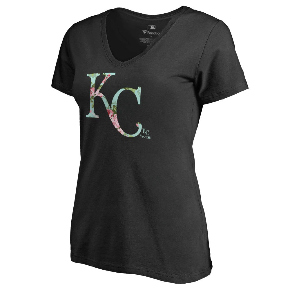 Kansas City Royals Women's Lovely V-Neck T-Shirt Sale
