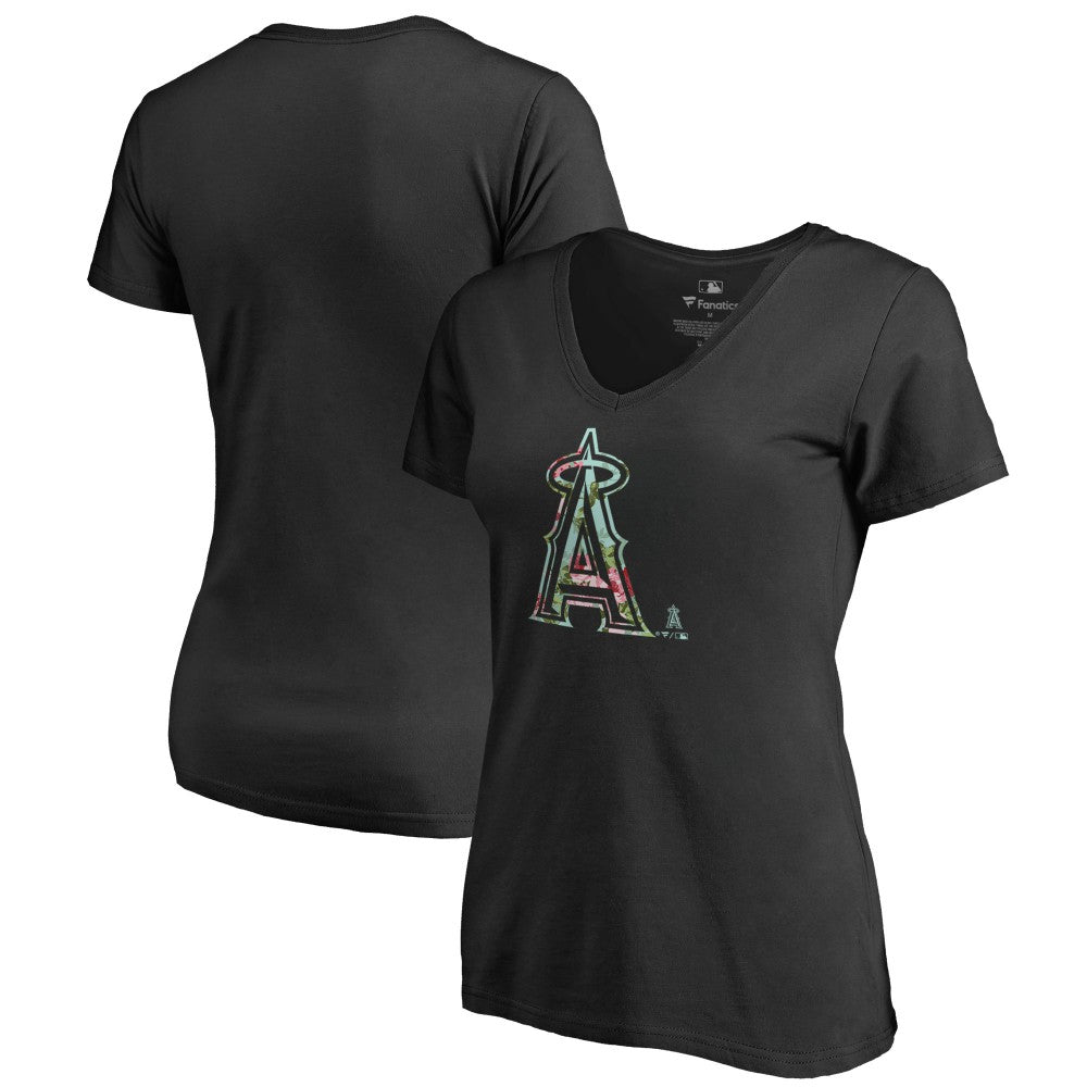 Los Angeles Angels Women's Lovely V-Neck T-Shirt Discount