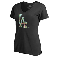 Los Angeles Dodgers Women's Lovely V-Neck T-Shirt Outlet