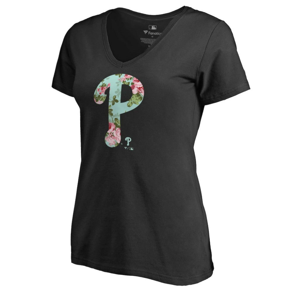 Philadelphia Phillies Women's Lovely V-Neck T-Shirt Online