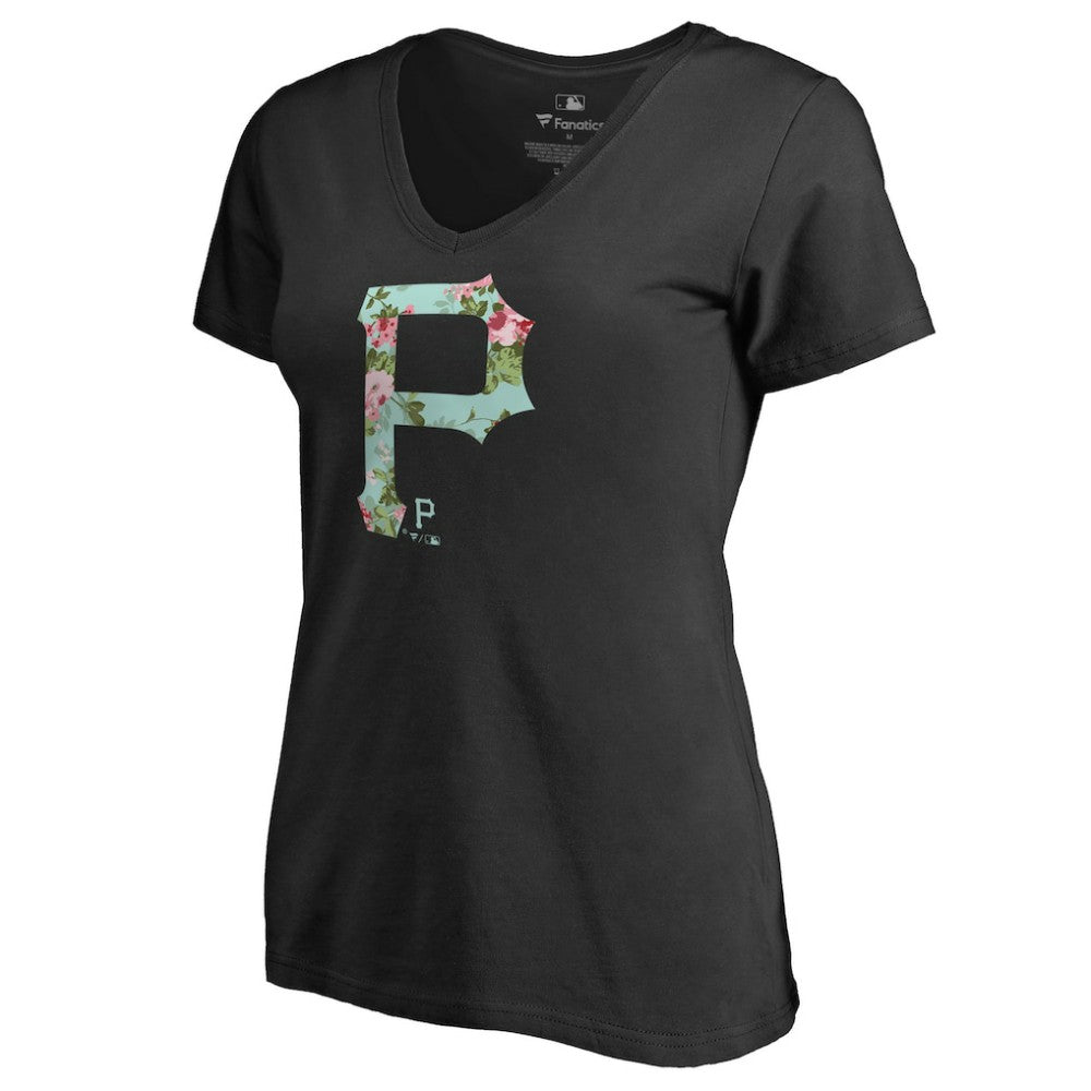 Pittsburgh Pirates Women's Lovely V-Neck T-Shirt Outlet