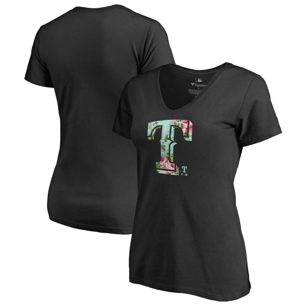 Texas Rangers Women's Lovely V-Neck T-Shirt Sale