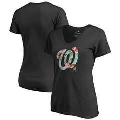 Washington Nationals Women's Lovely V-Neck T-Shirt Sale