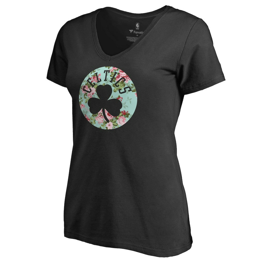 Boston Celtics Lovely V-Neck T-Shirt Black