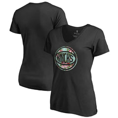 New York Knicks Lovely V-Neck T-Shirt Black
