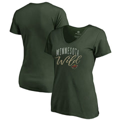 Minnesota Wild Women's Graceful V-Neck T-Shirt - Green | NHL discount