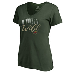 Minnesota Wild Women's Graceful V-Neck T-Shirt - Green | NHL discount