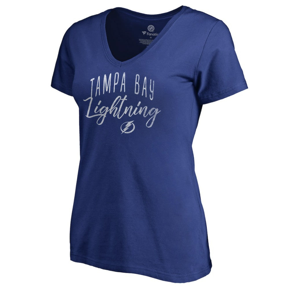 Tampa Bay Lightning Women's Graceful V-Neck T-Shirt - Blue | NHL online