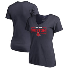 Boston Red Sox Women's We Are Icon V-Neck T-Shirt Outlet